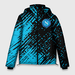 Мужская зимняя куртка Napoli голубая textura