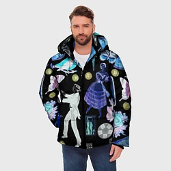Куртка зимняя мужская Underground pattern Fashion 2077, цвет: 3D-черный — фото 2