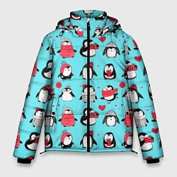 Куртка зимняя мужская PENGUINS ON THE POSITIVE, цвет: 3D-светло-серый