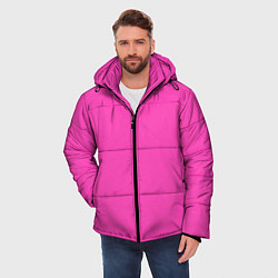 Куртка зимняя мужская Яркий розовый из фильма Барби, цвет: 3D-черный — фото 2