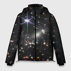 Куртка зимняя мужская NASA: Скопление Галактик, цвет: 3D-красный