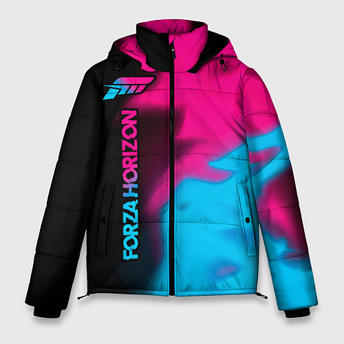 Мужская зимняя куртка Forza Horizon Neon Gradient / 3D-Черный – фото 1