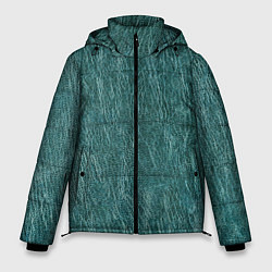 Куртка зимняя мужская Зелёная кожа, цвет: 3D-черный