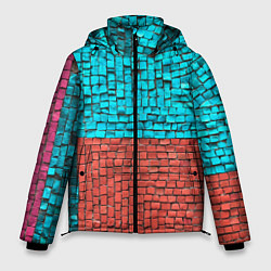 Куртка зимняя мужская Каменно-кирпичная броня - Оранжевый, цвет: 3D-светло-серый