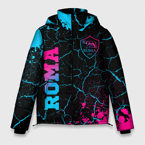 Мужская зимняя куртка Roma - neon gradient / 3D-Черный – фото 1