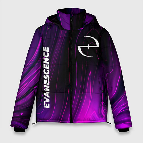 Мужская зимняя куртка Evanescence violet plasma / 3D-Черный – фото 1