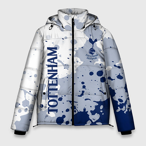 Мужская зимняя куртка Tottenham hotspur Брызги красок / 3D-Черный – фото 1