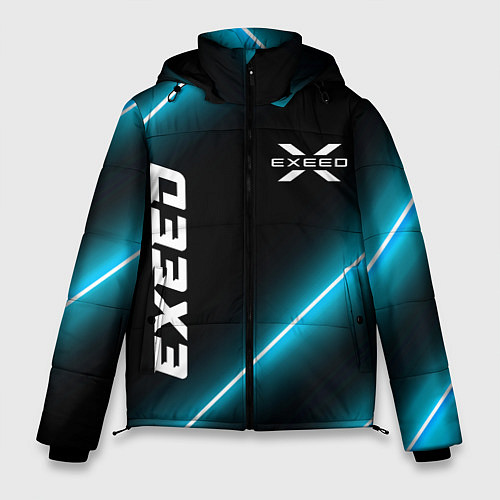 Мужская зимняя куртка Exeed неоновые лампы / 3D-Черный – фото 1