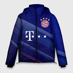 Куртка зимняя мужская Bayern munchen Абстракция, цвет: 3D-светло-серый