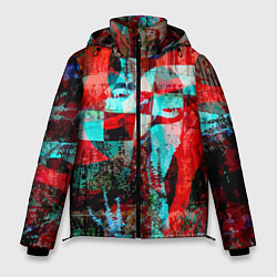 Куртка зимняя мужская Авангардная композиция - вертушка, цвет: 3D-светло-серый