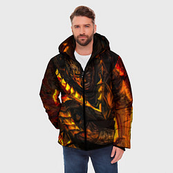 Куртка зимняя мужская Берсерк Гатс В Огне, цвет: 3D-светло-серый — фото 2