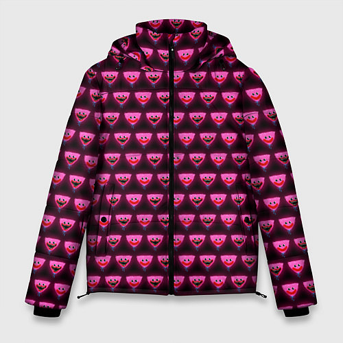 Мужская зимняя куртка Poppy Playtime - Kissy Missy Pattern - Huggy Wuggy / 3D-Черный – фото 1