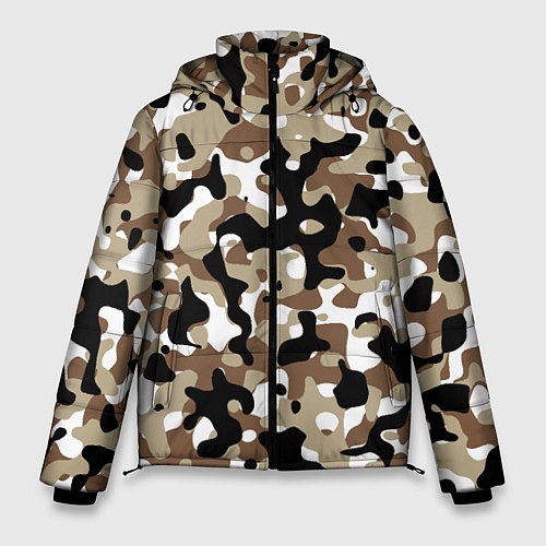 Мужская зимняя куртка Камуфляж Open Terrain / 3D-Черный – фото 1