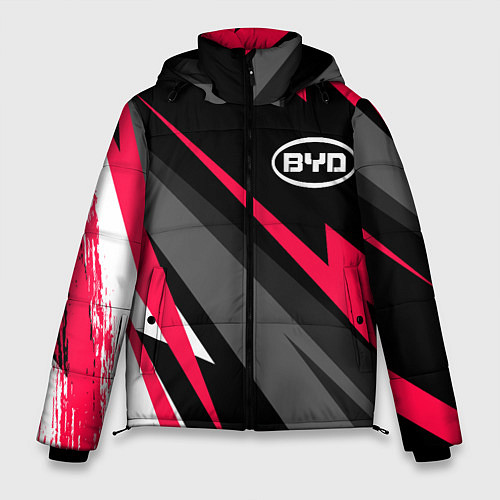 Мужская зимняя куртка BYD fast lines / 3D-Черный – фото 1