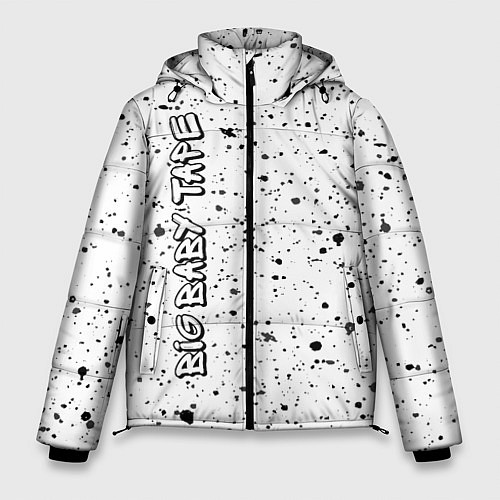 Мужская зимняя куртка Рэпер Big Baby Tape в стиле граффити: по-вертикали / 3D-Черный – фото 1