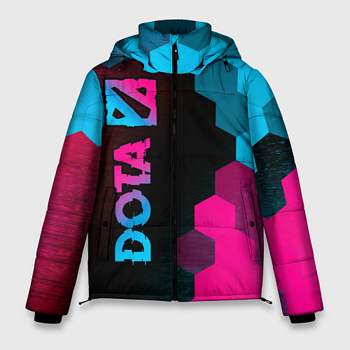 Мужская зимняя куртка Dota - neon gradient: по-вертикали / 3D-Черный – фото 1
