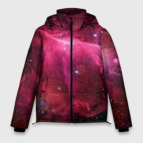 Мужская зимняя куртка Рубиновая туманность / 3D-Черный – фото 1