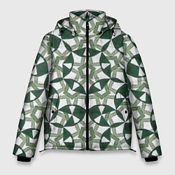 Мужская зимняя куртка Зеленый калейдоскоп