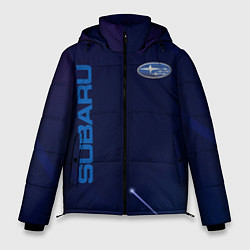 Куртка зимняя мужская Subaru Абстракция, цвет: 3D-светло-серый