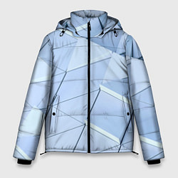 Куртка зимняя мужская Паттерн из треугольников, цвет: 3D-светло-серый