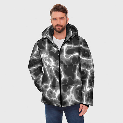 Мужская зимняя куртка Дымные корни / 3D-Светло-серый – фото 3