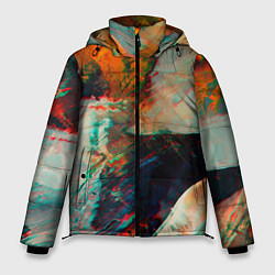 Куртка зимняя мужская Картинный холст со множеством красок, цвет: 3D-светло-серый