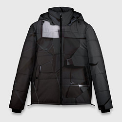 Куртка зимняя мужская Треснутый асфальт, цвет: 3D-светло-серый