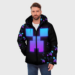 Куртка зимняя мужская Minecraft градиент, цвет: 3D-черный — фото 2