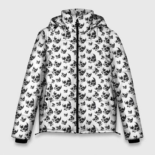 Мужская зимняя куртка Череп без челюсти / 3D-Черный – фото 1