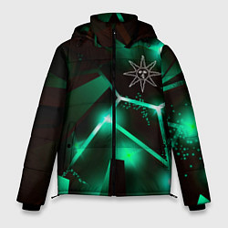 Куртка зимняя мужская Dark Souls разлом плит, цвет: 3D-черный