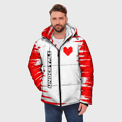 Куртка зимняя мужская Undertale фриск, цвет: 3D-красный — фото 2