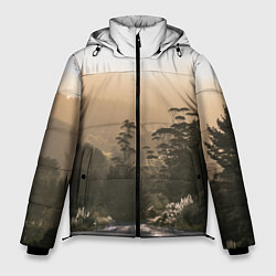 Куртка зимняя мужская Дорога в закaт, цвет: 3D-светло-серый