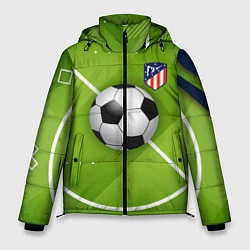 Куртка зимняя мужская Atletico madrid Мяч, цвет: 3D-светло-серый