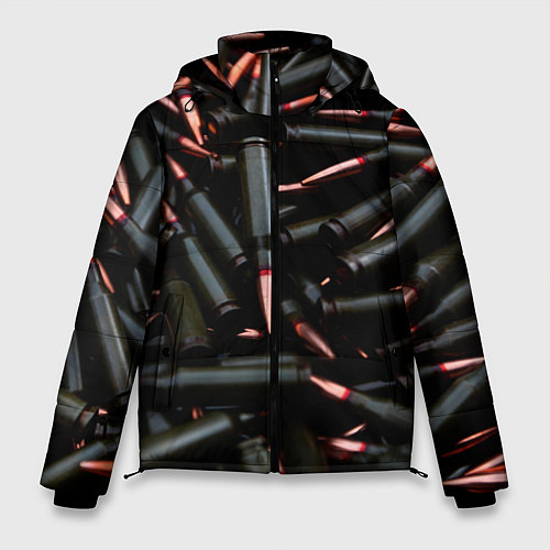 Мужская зимняя куртка Черные патроны / 3D-Черный – фото 1