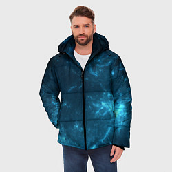 Куртка зимняя мужская Blue stars, цвет: 3D-черный — фото 2