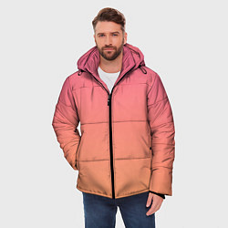 Куртка зимняя мужская Закатное небо, цвет: 3D-красный — фото 2
