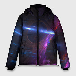 Куртка зимняя мужская Принт Deep космос, цвет: 3D-черный