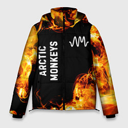 Мужская зимняя куртка Arctic Monkeys и пылающий огонь