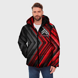 Куртка зимняя мужская Citroen строгий стиль, цвет: 3D-красный — фото 2
