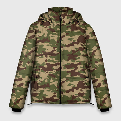 Мужская зимняя куртка Камуфляж ВСР-98 Флора / 3D-Черный – фото 1