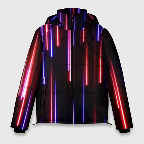 Мужская зимняя куртка Метеоритный дождь / 3D-Черный – фото 1