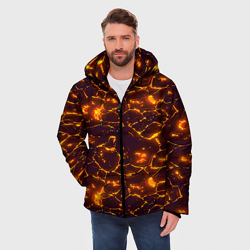 Мужская зимняя куртка Раскалённый камуфляж / 3D-Светло-серый – фото 3