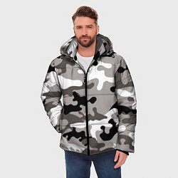 Куртка зимняя мужская Камуфляж Urban крупный, цвет: 3D-черный — фото 2