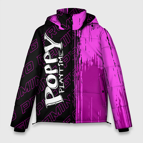 Мужская зимняя куртка Poppy Playtime pro gaming: по-вертикали / 3D-Черный – фото 1