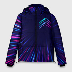 Куртка зимняя мужская Citroen neon speed lines, цвет: 3D-черный