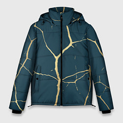 Куртка зимняя мужская Золотые линии, цвет: 3D-светло-серый