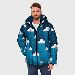 Куртка зимняя мужская Night clouds, цвет: 3D-черный — фото 2