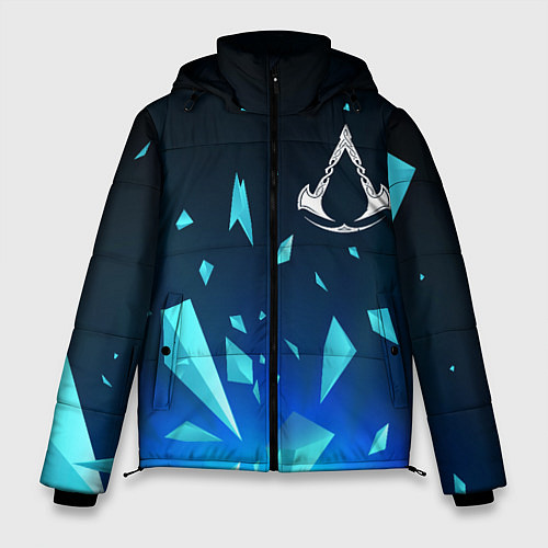 Мужская зимняя куртка Assassins Creed взрыв частиц / 3D-Черный – фото 1