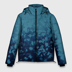 Куртка зимняя мужская Абстракция синий, цвет: 3D-черный