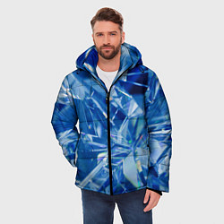 Куртка зимняя мужская Кристаллики, цвет: 3D-светло-серый — фото 2
